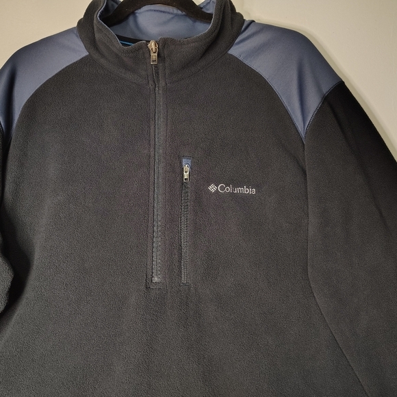 Columbia Men's Fleece ½ Zip Pocket Winter Sweater, XL, grey. - Picture 5 of 16